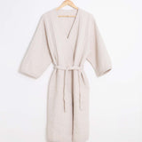 Adeline Organic Cotton Quilted Jacket In Bone