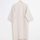 Adeline Organic Cotton Quilted Jacket In Bone