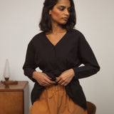 Adrienne Organic Cotton Trousers In Almond