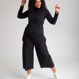 Adrienne Organic Cotton Trouser In Black