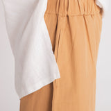 Adrienne Organic Cotton Trousers In Camel