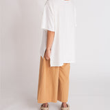 Adrienne Organic Cotton Trousers In Camel