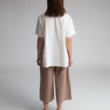 Adrienne Organic Cotton Trousers In Mocha