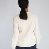 Aggie Lambswool Jumper In Chalk