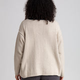 Alessandra Recycled Cotton Jumper In Beige
