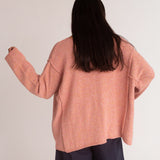 Alessandra Recycled Cotton Jumper In Coral