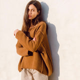 Alessandra-Rose Virgin Wool Jumper In Tan