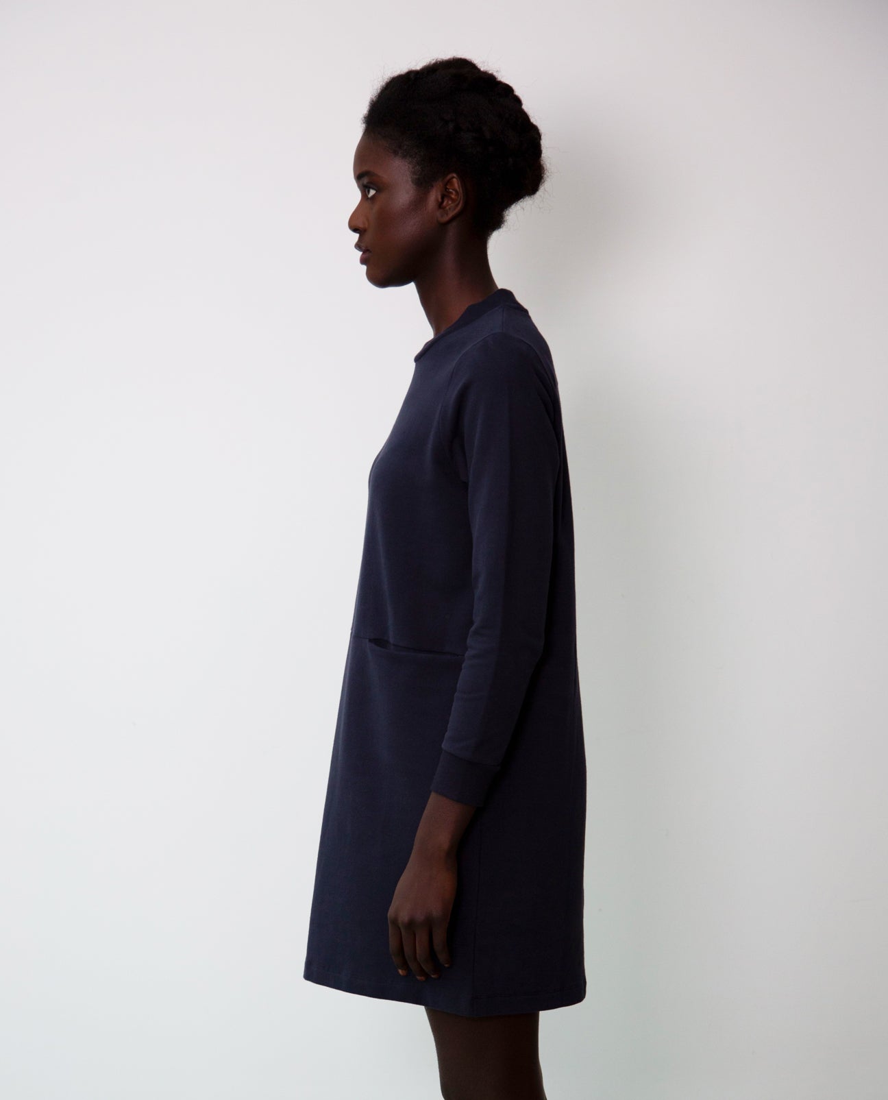 Alexis Organic Cotton Dress In Navy