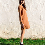 Alexis Organic Cotton Dress In Tan