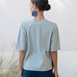 Ali Organic Cotton Top In Soft Sage