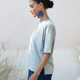 Ali Organic Cotton Top In Soft Sage