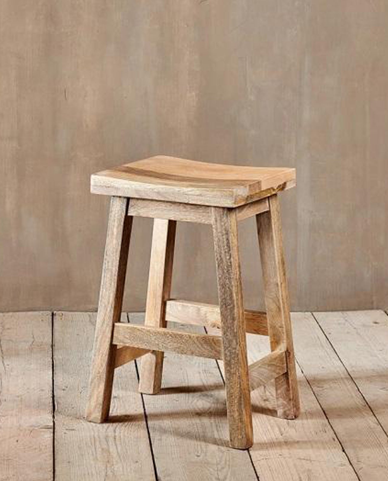 Ambi Wooden Stool in Natural