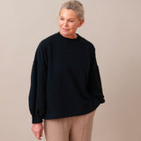 Amelia Organic Cotton Top In Black