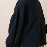 Amelia Organic Cotton Top In Black