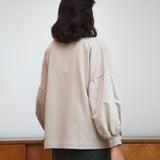 Amelia Organic Cotton Top In Sand