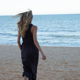 Anais-May Linen Jersey Dress In Granite