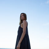 Anais-May Linen Jersey Dress In Granite