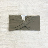 Anjalina Organic Cotton Headband In Lichen