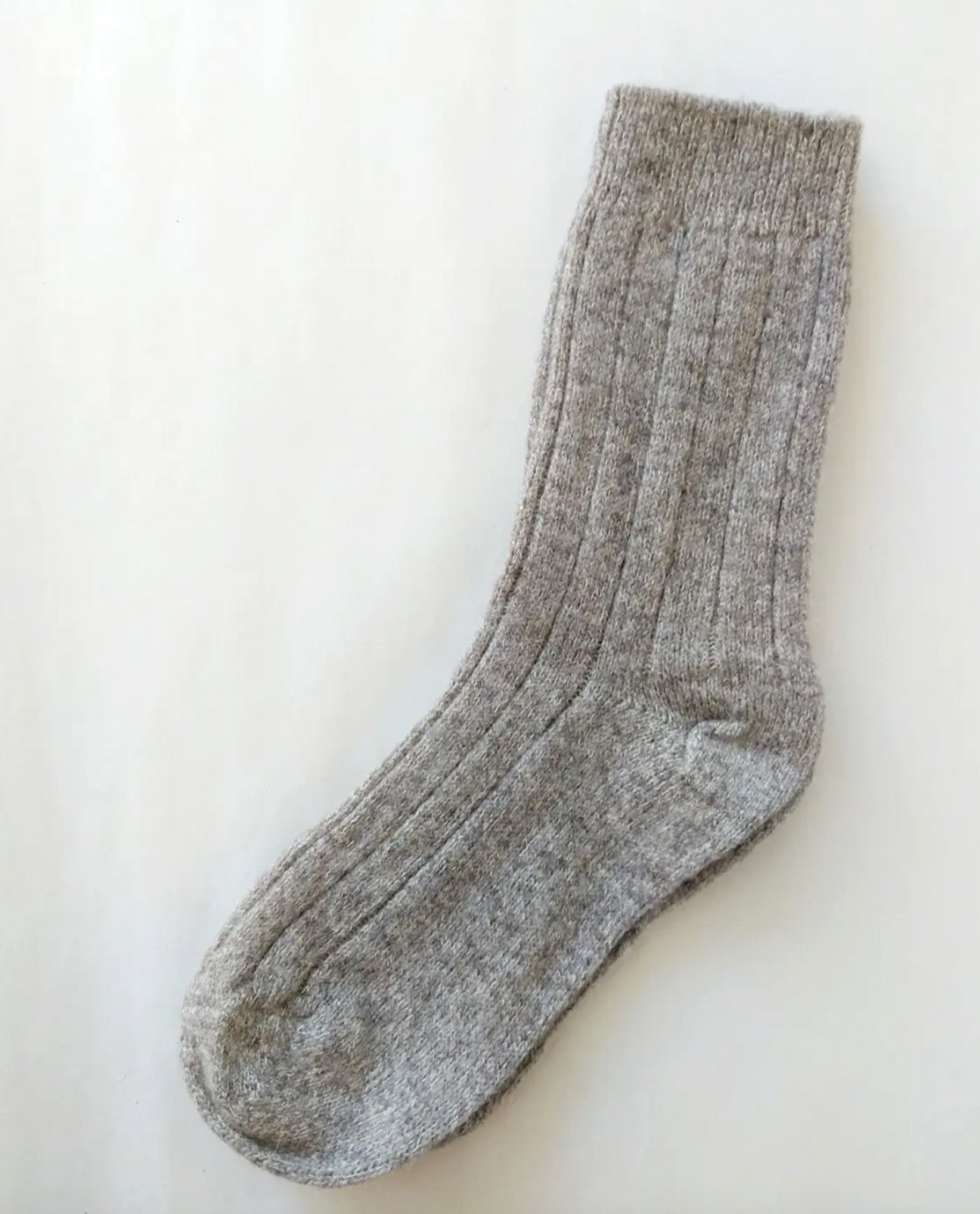 Anna Wool, Cotton and Hemp mix Socks in Grey