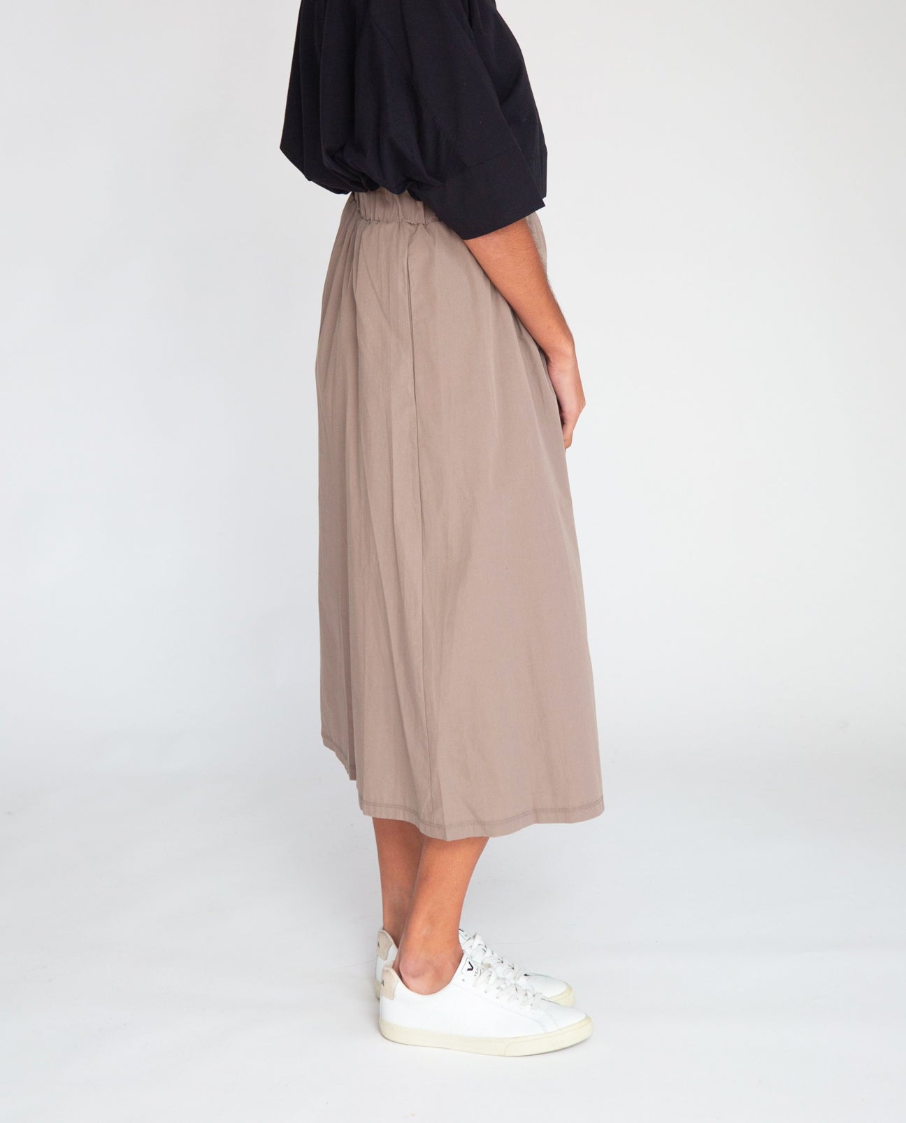 Ashley Organic Cotton Skirt In Olive