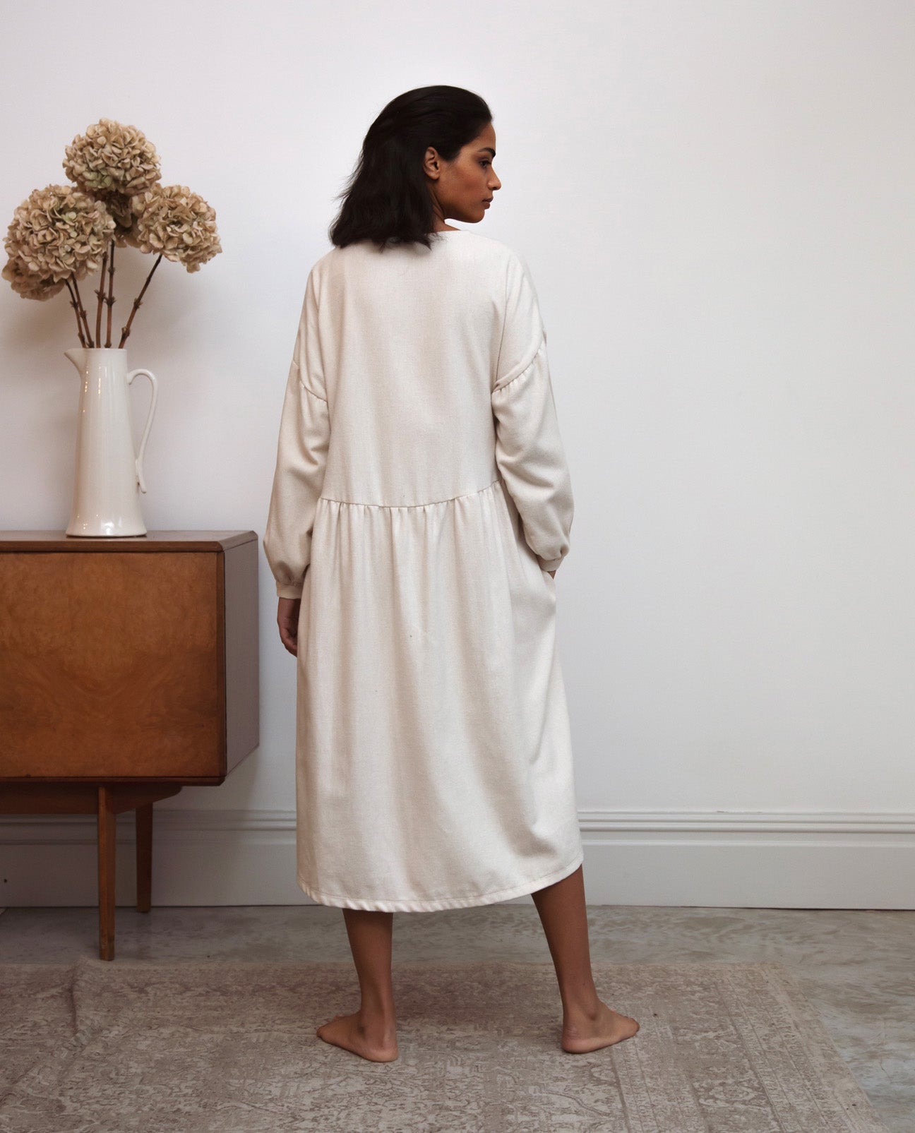 Beige best sale cotton dress