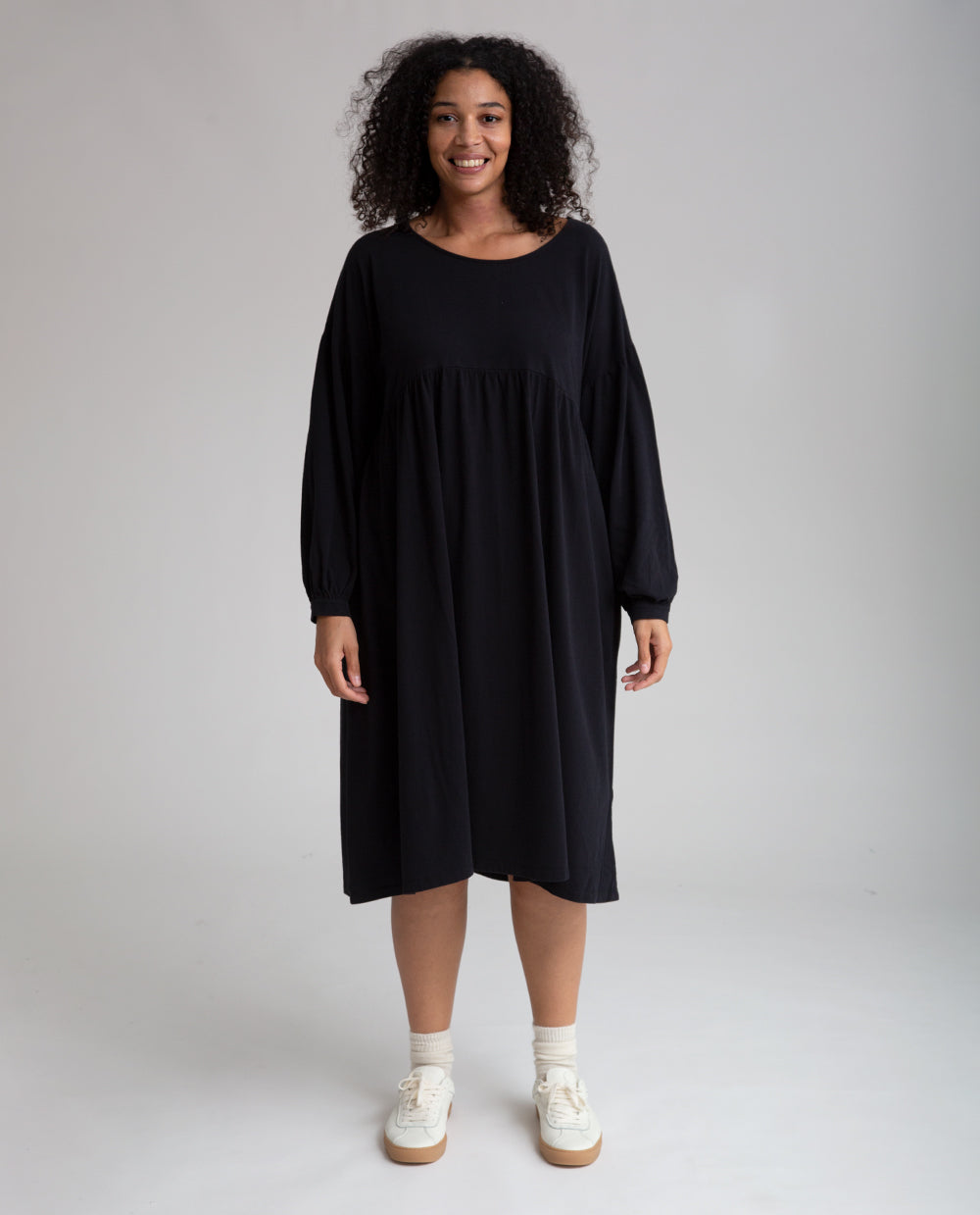 Beatrix Organic Cotton Dress In Black