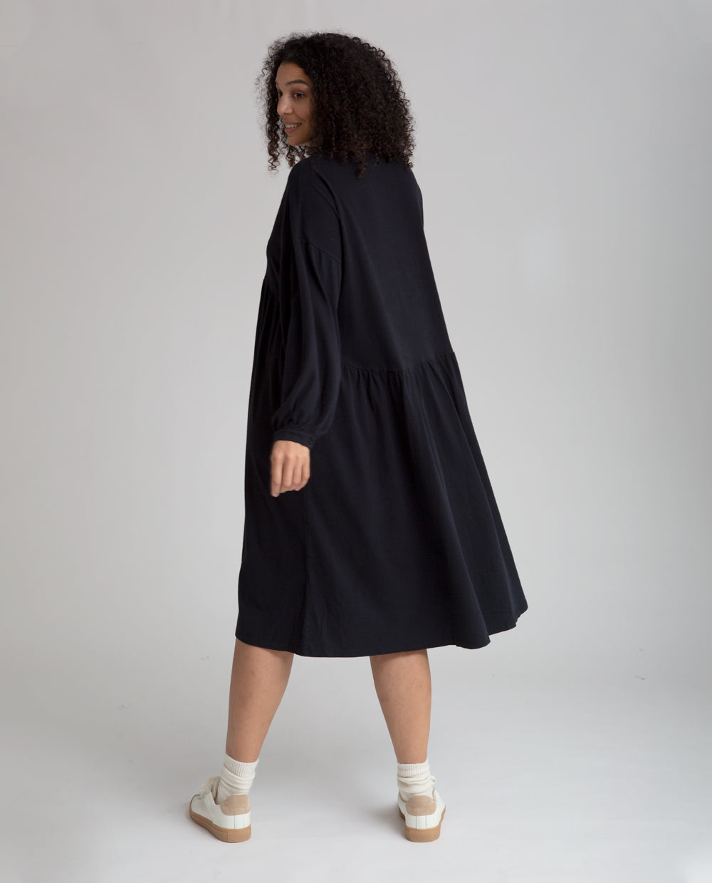 Beatrix Organic Cotton Dress In Black