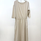 Bellamy Organic Cotton Dress in Beige S Preloved