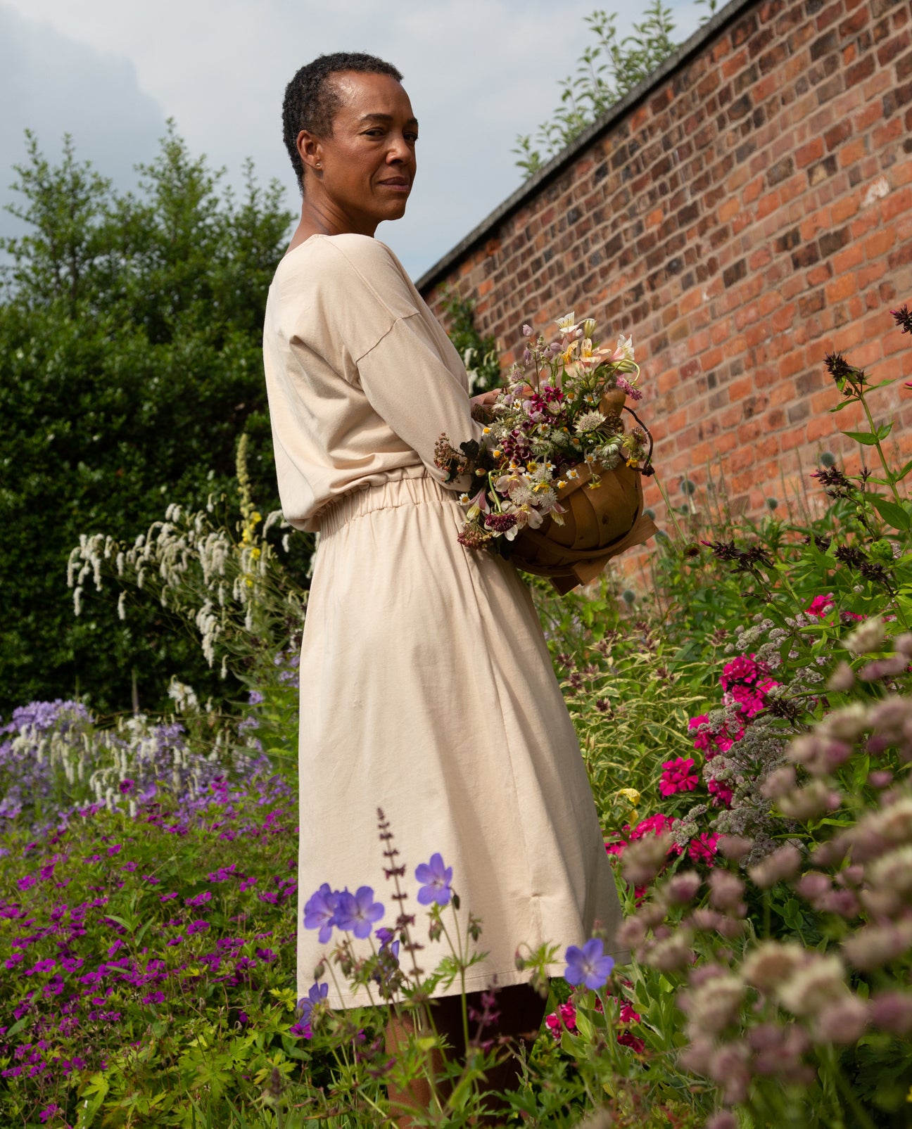 Bellamy Organic Cotton Dress In Sand