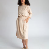Bellamy Organic Cotton Dress In Sand