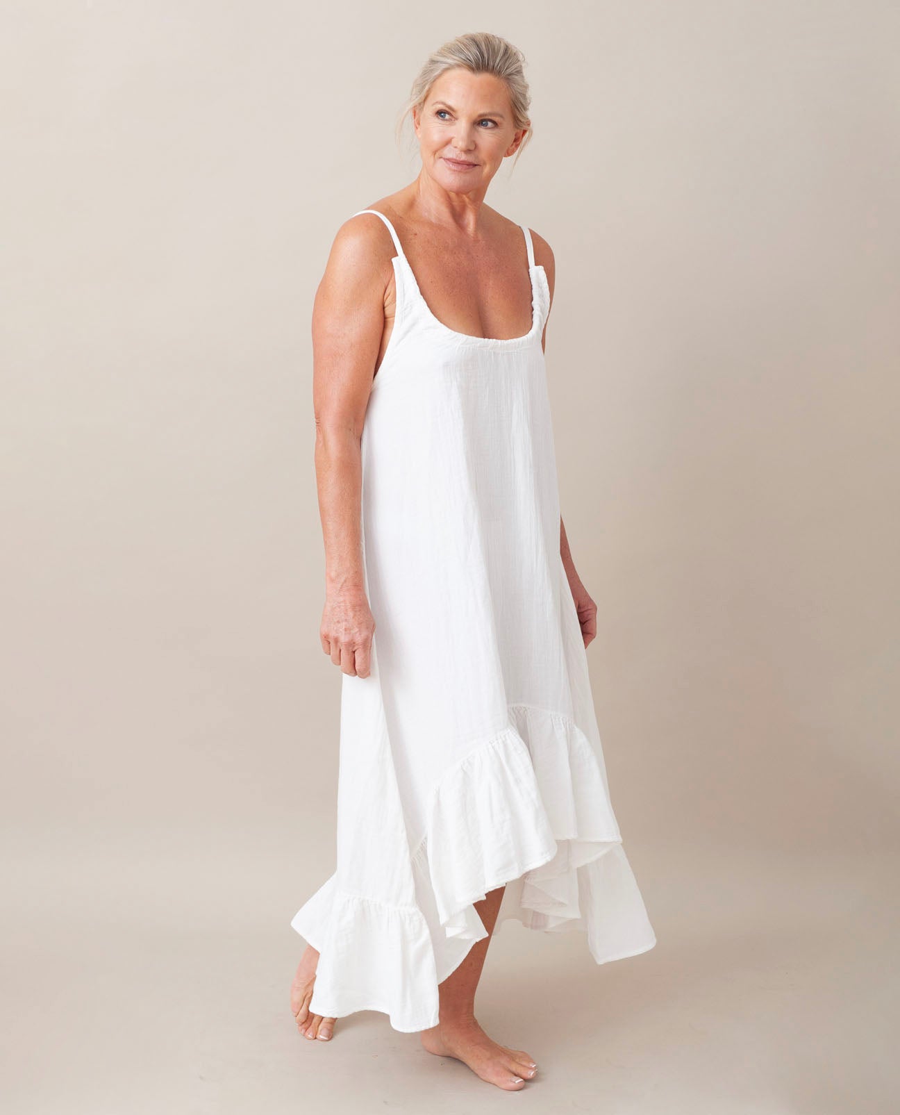 Belmira Organic Cotton Dress In Off White