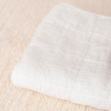 BENTO Organic Cotton Quilted Baby Blanket In Off White
