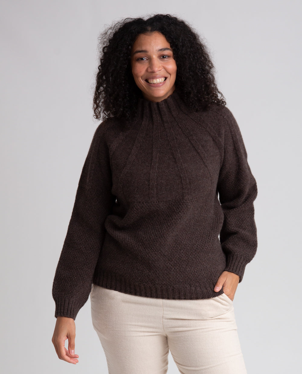 Blanche Lambs Wool Jumper In Porcupine