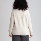 Blanche Lambs Wool Jumper In White Un-Dyed