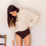 Blanche Lambs Wool Jumper In Chalk