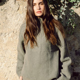 Blanche Lambswool Jumper In Moss