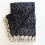 Corvo-Casa Wool Blanket in Black