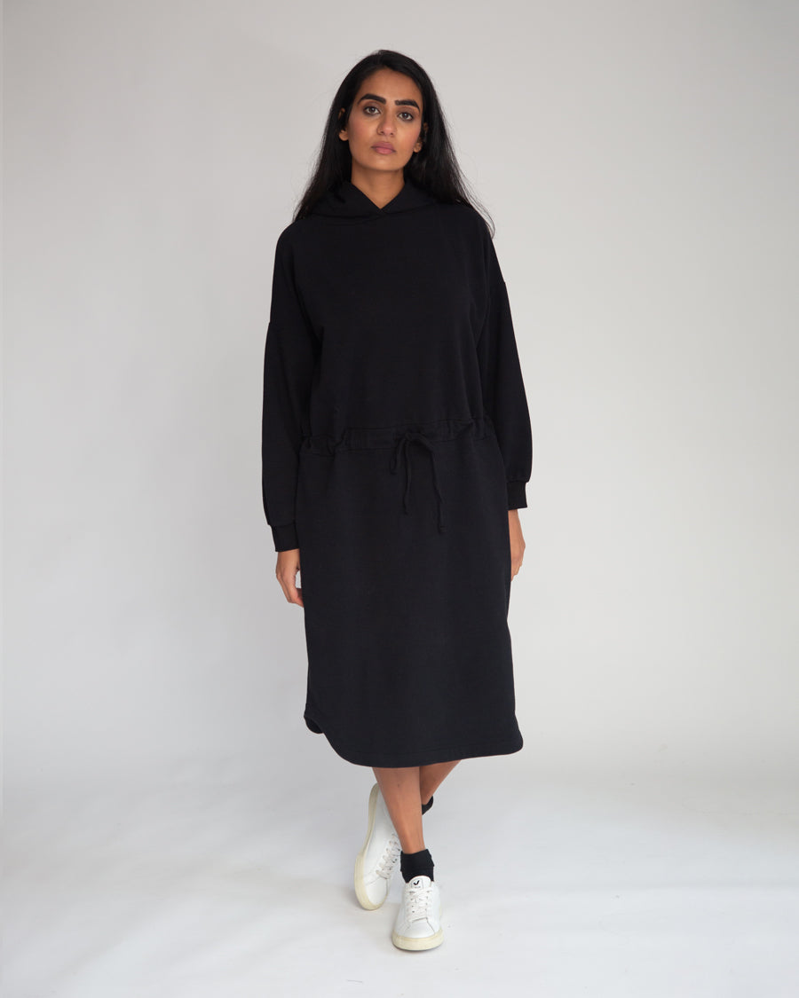 Bridget Organic Cotton Dress In Black