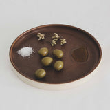 Orana-Ocactuu Large Plate in Natural / Brown