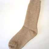 Camelia Wool, Cotton and Hemp mix Socks in Ecru