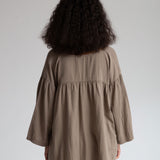 Carlotte Organic Cotton Top In Olive