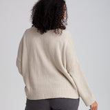 Charis Recycled Cotton Cardigan In Beige