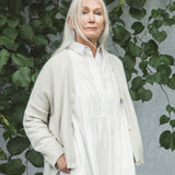 Charis Recycled Cotton Cardigan In Ivory