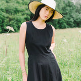 Circular Hat With Crochet Trim