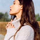 Davina Lambs Wool Jumper In Cream