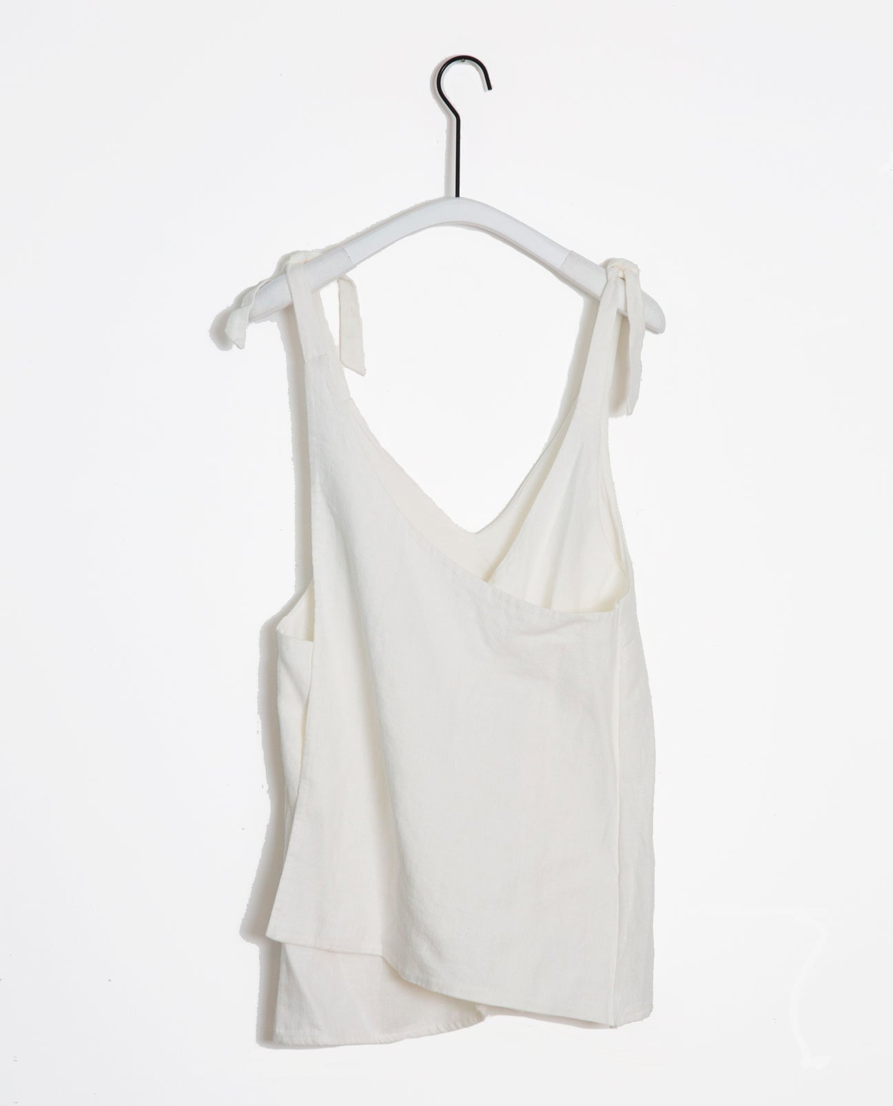 Emma-May Organic Cotton & Linen Top In Off White