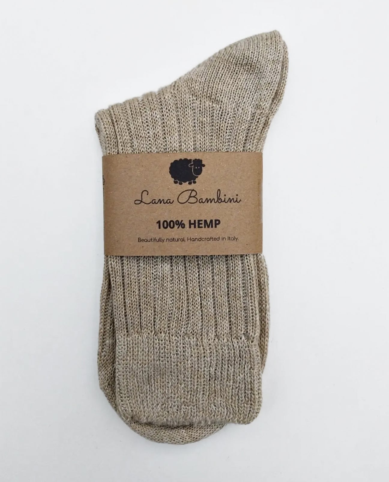 Enrico Hemp Socks in Ecru