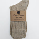 Enrico Hemp Socks in Ecru