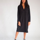 Etta Organic Cotton Dress In Black