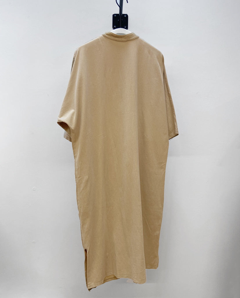 Fernanda Organic Cotton Dress in Stone XS